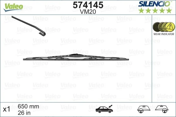 Wiper Blade VALEO 574145