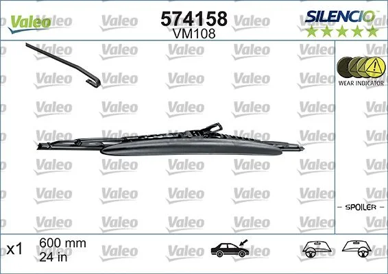 Escova limpa-parabrisas VALEO 574158