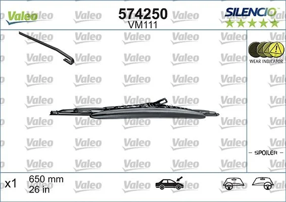 Wiper Blade VALEO 574250