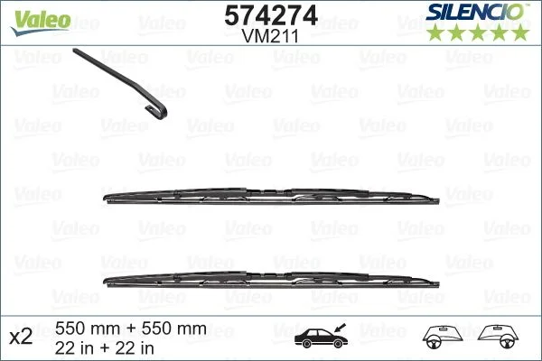 Escova limpa-parabrisas VALEO 574274
