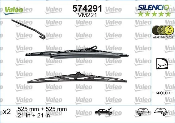 Escova limpa-parabrisas VALEO 574291