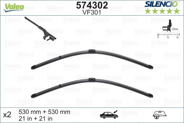 Wiper Blade VALEO 574302