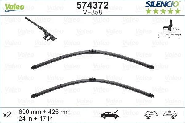 Wiper Blade VALEO 574372