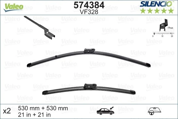 Escova limpa-parabrisas VALEO 574384