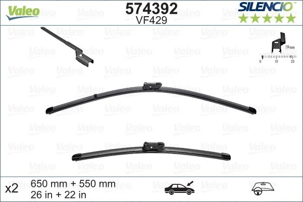 Escova limpa-parabrisas VALEO 574392