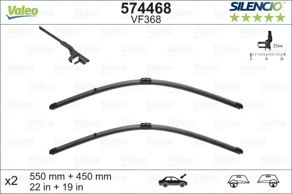 Escova limpa-parabrisas VALEO 574468