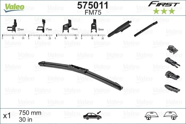 Escova limpa-parabrisas VALEO 575011