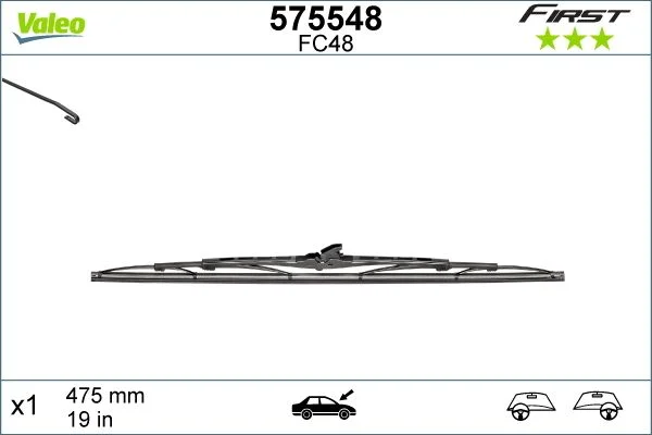 Wiper Blade VALEO 575548