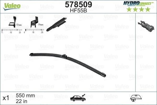 Wiper Blade VALEO 578509