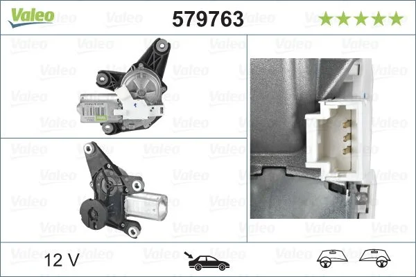 Motor do Limpa-parabrisas VALEO 579763
