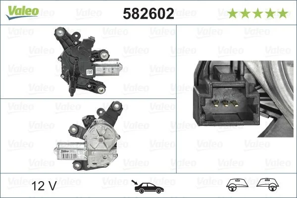Motor do Limpa-parabrisas VALEO 582602