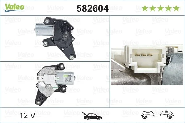 Motor do Limpa-parabrisas VALEO 582604