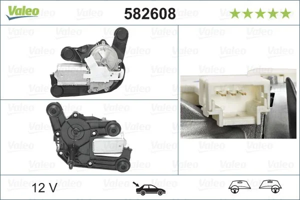Motor do Limpa-parabrisas VALEO 582608