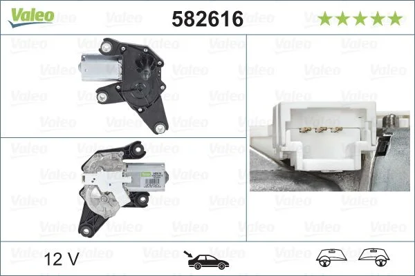 Motor do Limpa-parabrisas VALEO 582616