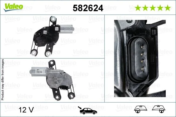 Motor do Limpa-parabrisas VALEO 582624