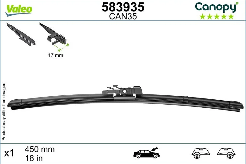 Escova limpa-parabrisas VALEO 583935