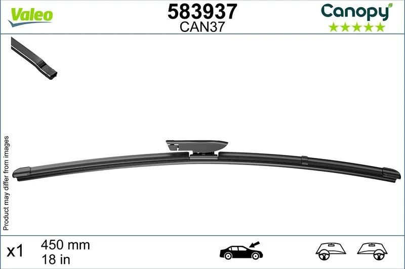 Escova limpa-parabrisas VALEO 583937