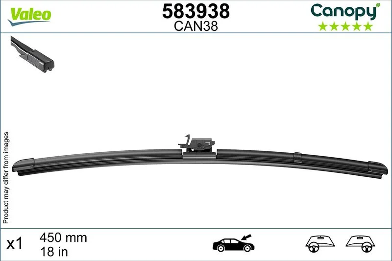 Escova limpa-parabrisas VALEO 583938