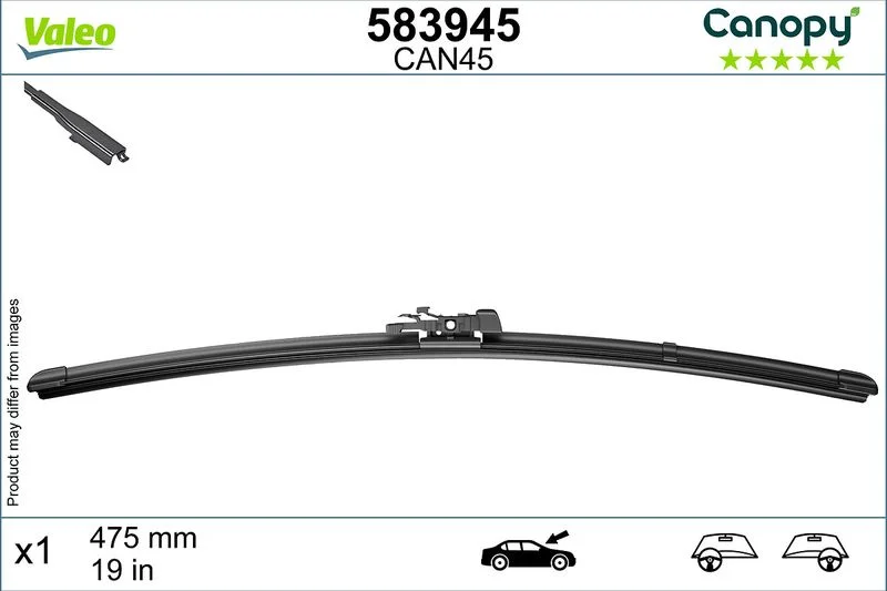 Wiper Blade VALEO 583945