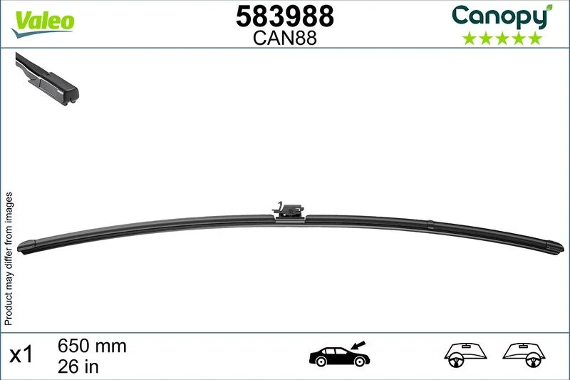 Escova limpa-parabrisas VALEO 583988