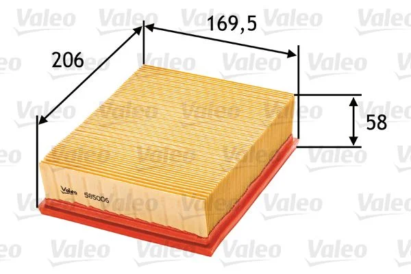 Filtro de Ar VALEO 585006