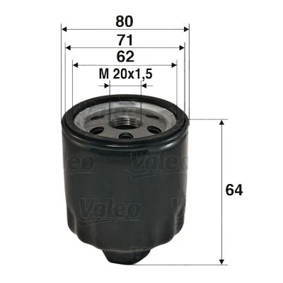 Filtro de Óleo VALEO 586003