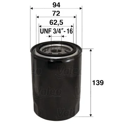 Filtro de Óleo VALEO 586015
