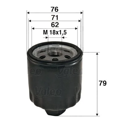Filtro de Óleo VALEO 586072