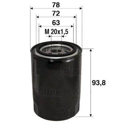 Filtro de Óleo VALEO 586080