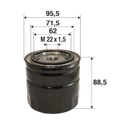 Filtro de Óleo VALEO 586097