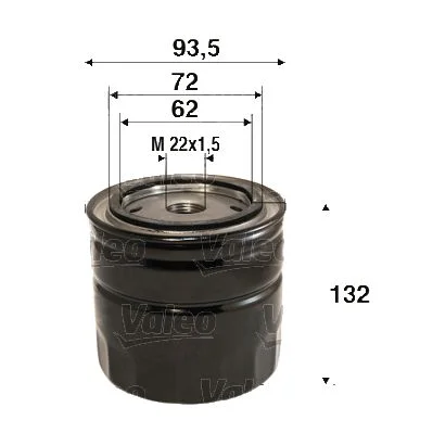 Filtro de Óleo VALEO 586115