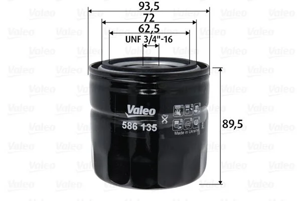 Filtro de Óleo VALEO 586135