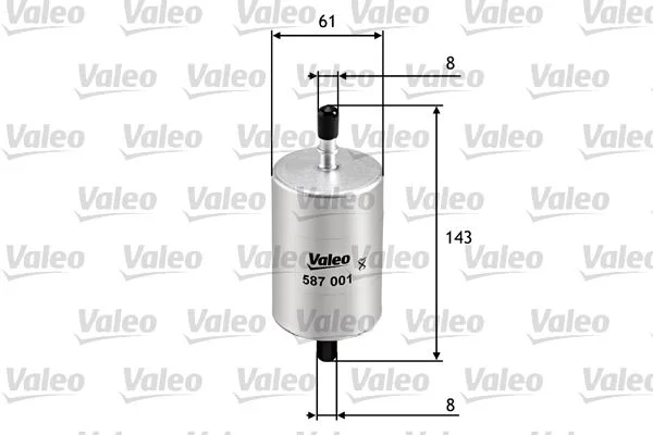 Filtro de Combustível VALEO 587001