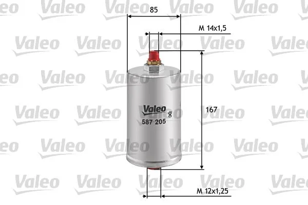 Filtro de Combustível VALEO 587205