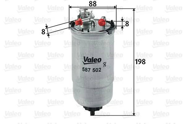 Filtro de Combustível VALEO 587502