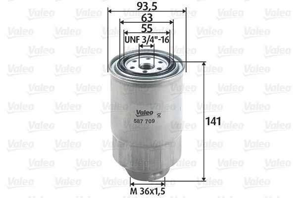 Filtro de Combustível VALEO 587709