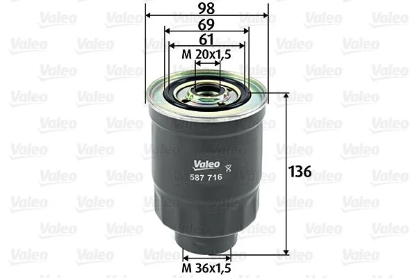 Filtro de Combustível VALEO 587716