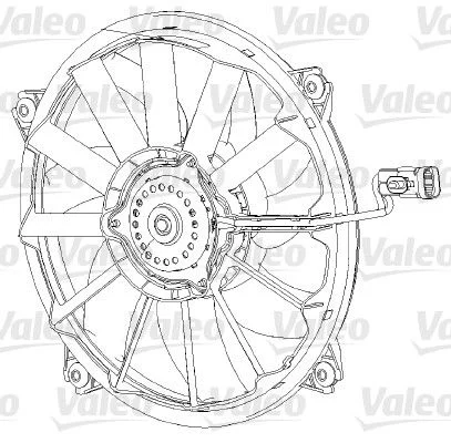 Ventilador, refrigeração do motor VALEO 696091