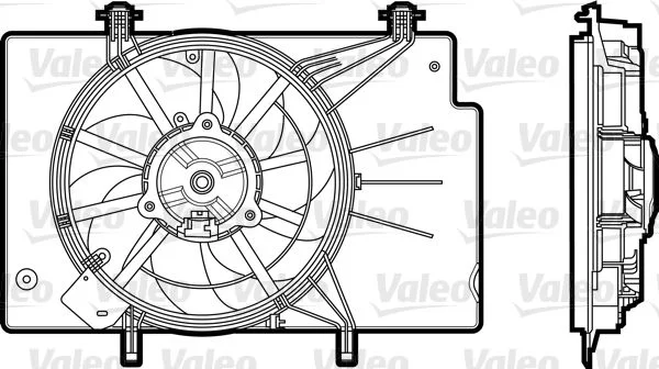 Ventilador, refrigeração do motor VALEO 696344