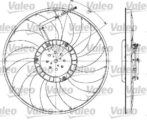 Ventilador, refrigeração do motor VALEO 698610