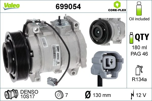 Compressor, ar condicionado VALEO 699054