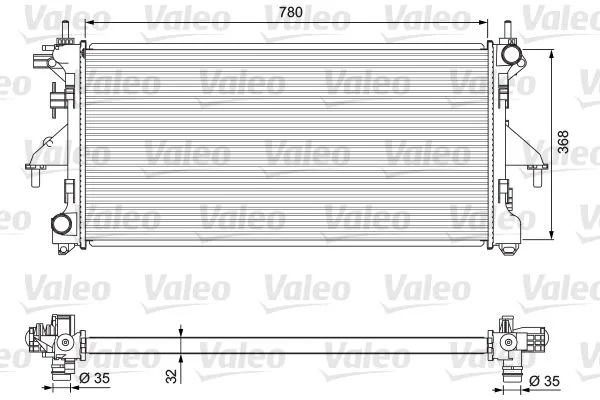 Radiador, arrefecimento do motor VALEO 701727