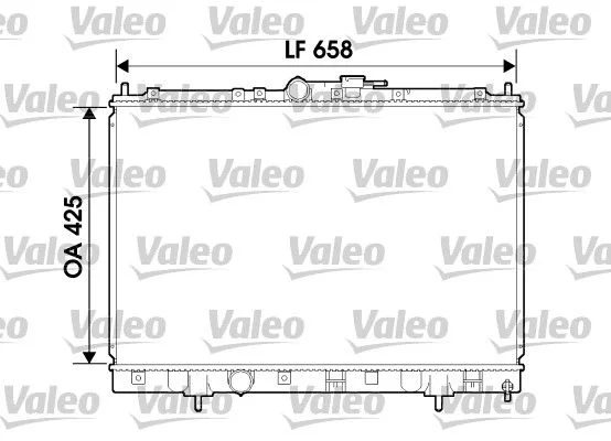 Radiador, arrefecimento do motor VALEO 734198