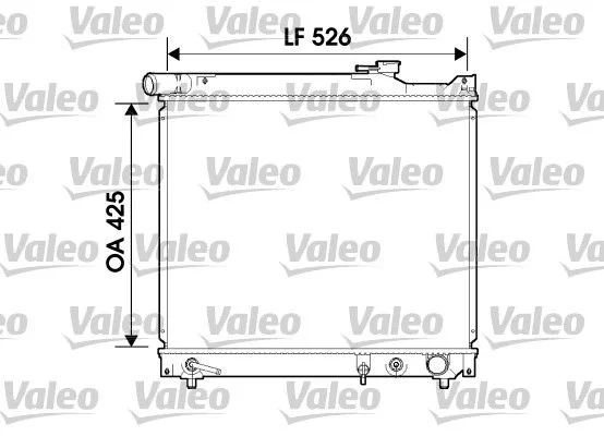 Radiador, arrefecimento do motor VALEO 734214