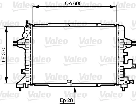 Radiador, arrefecimento do motor VALEO 734380