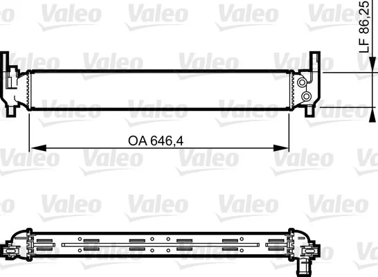 Radiador, arrefecimento do motor VALEO 735310