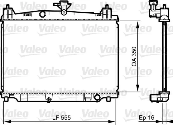 Radiador, arrefecimento do motor VALEO 735416