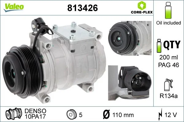 Compressor, ar condicionado VALEO 813426