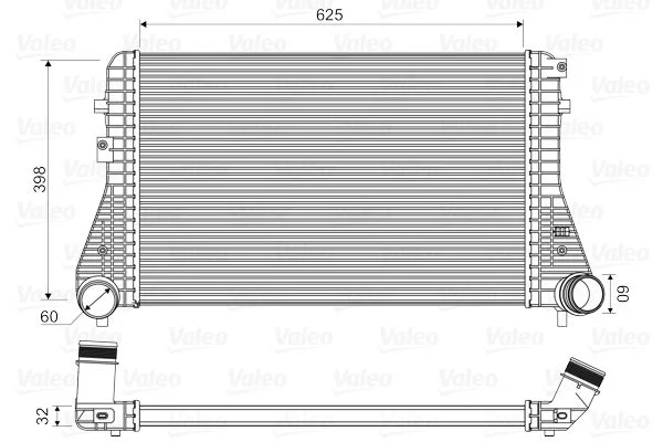 Intercooler VALEO 818339