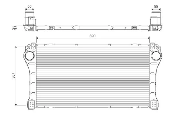 Intercooler VALEO 818364